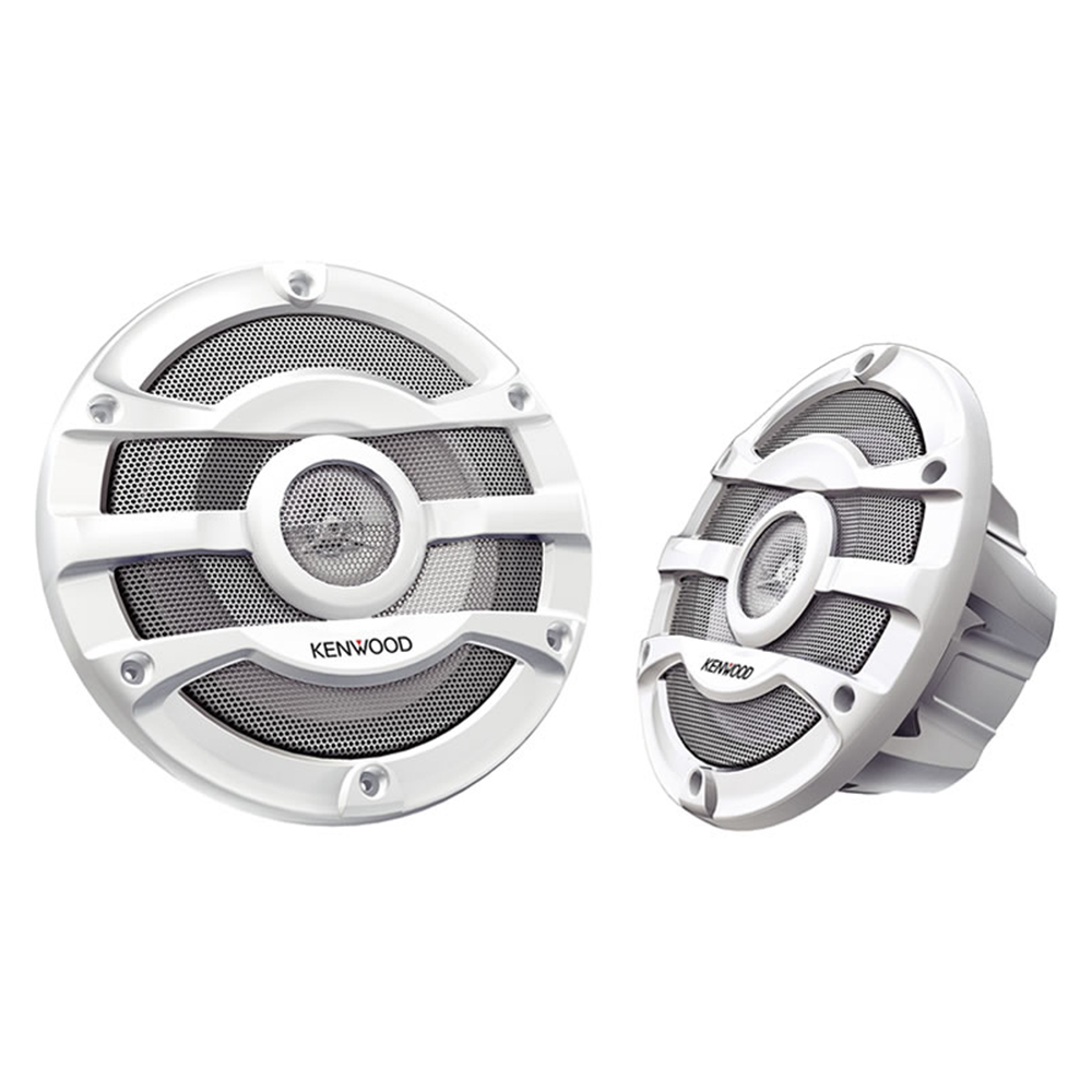 SKU1003839 Kenwood KFC-2053MRW 20cm/8" 2-Way Flush Mount Marine 100W(RMS) Speaker Set