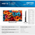 Metz 43MQF7500Z 43" 4K UHD QLED Google TV F Black