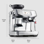 Sage SES882SST4GUK1 the Barista Touch™ Impress Been to Cup Espresso Coffee Machine with Cold Extraction Sea Salt