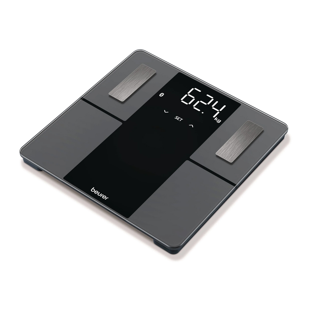 SKU1003907 Beurer BF500 Super Black Edition Bluetooth® Diagnostic Bathroom Scale up to 180Kg Black