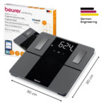 Beurer BF500 Super Black Edition Bluetooth® Diagnostic Bathroom Scale up to 180Kg Black