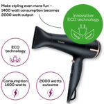 Beurer HC60 Hair Dryer with ECO technology 1400W Black
