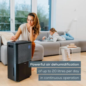 Beurer LE250 Air Dehumidifier 20L for rooms of up to 60m² Black