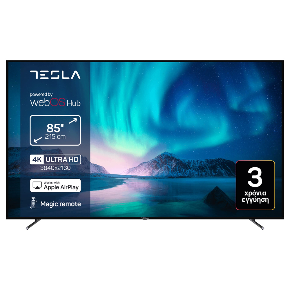 SKU1003926 Tesla 85E645BUW Series 6 85″ 4K UHD LED Smart TV F Black
