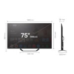 Tesla Q75E655GUS Series 6 75″ 4K UHD QLED Google TV F Grey