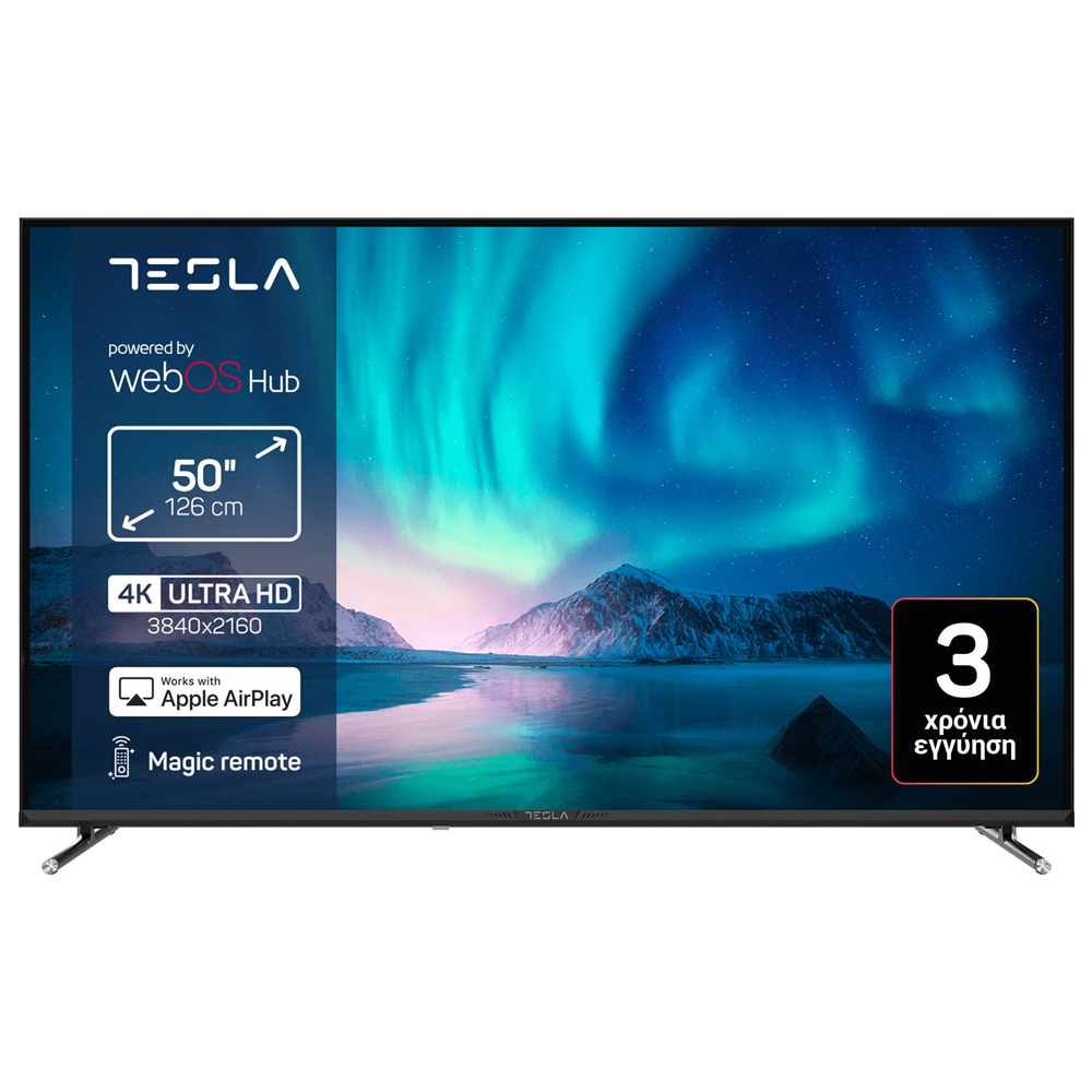 SKU1003934 Tesla 50E645BUW Series 6 50″ 4K UHD LED Smart TV E Black