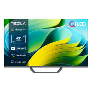 Tesla Q43E655GUS Series 6 43″ 4K UHD QLED Google TV F Grey