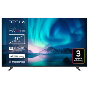 Tesla 43E645BUW Series 6 43″ 4K UHD LED Smart TV F Black