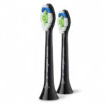 Philips HX6062/88 Sonicare Optimal White 2-pack interchangeable sonic toothbrush heads Black