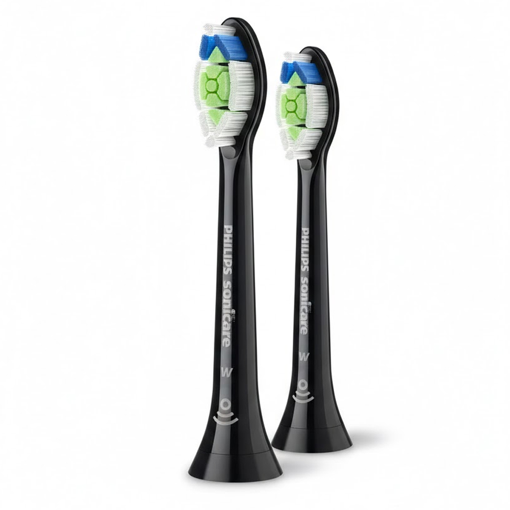 SKU1003961 Philips HX6062/88 Sonicare Optimal White 2-pack interchangeable sonic toothbrush heads Black