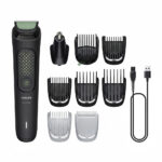 Philips MG3945/15 Series 3000 Rechargeable 9-in-1 All-in-One Multigroomer Grooming Kit Black