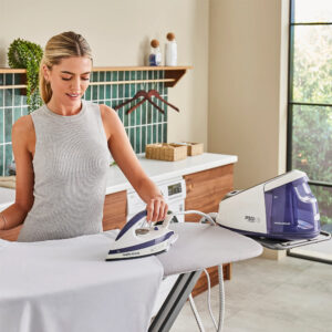 Morphy Richards 333202 Speed Steam Steam Generator Iron 5.5 Bar 3000W White & Blue