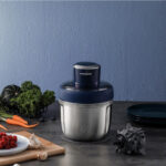 Morphy Richards 403060 Nesting Food Processor 3-in-1 storage Chopper 350W Blue