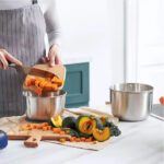 Morphy Richards 403060 Nesting Food Processor 3-in-1 storage Chopper 350W Blue