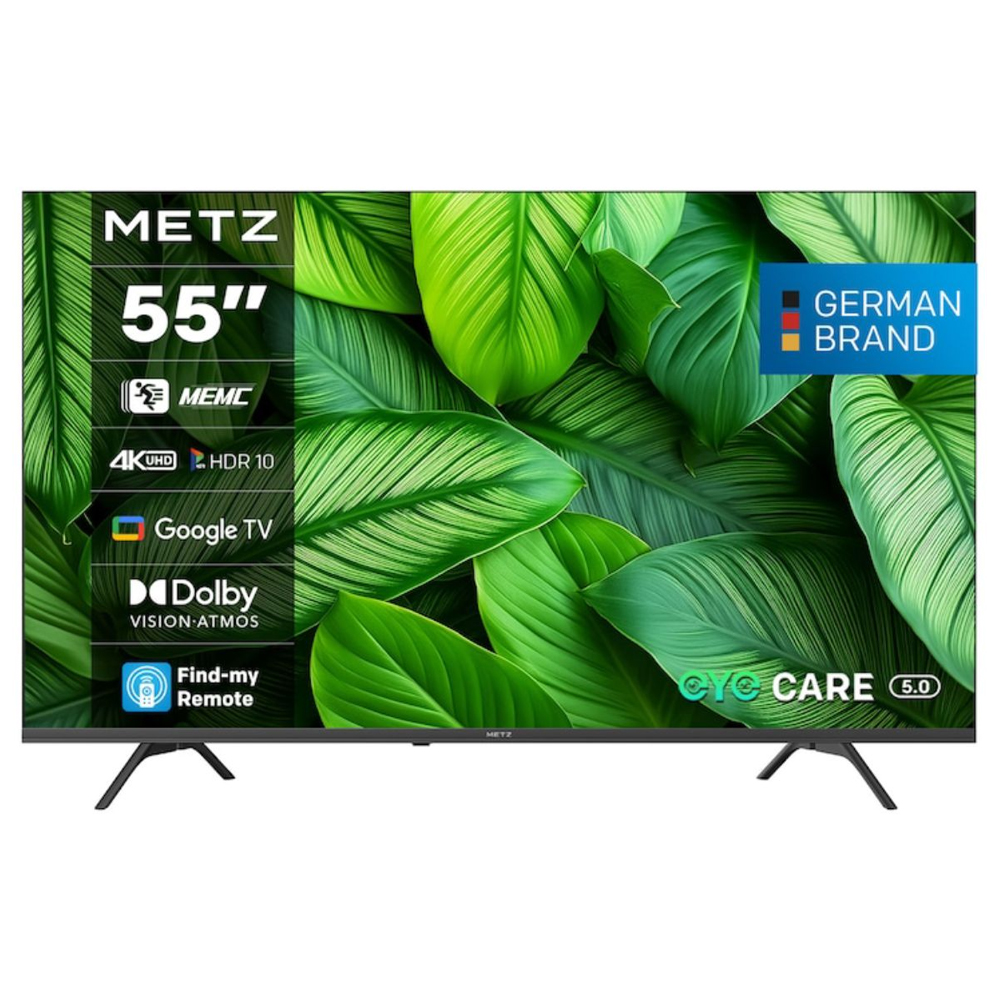 SKU1004040 Metz 55MUF7000Z 55" 4K UHD QLED+ Google TV F Black