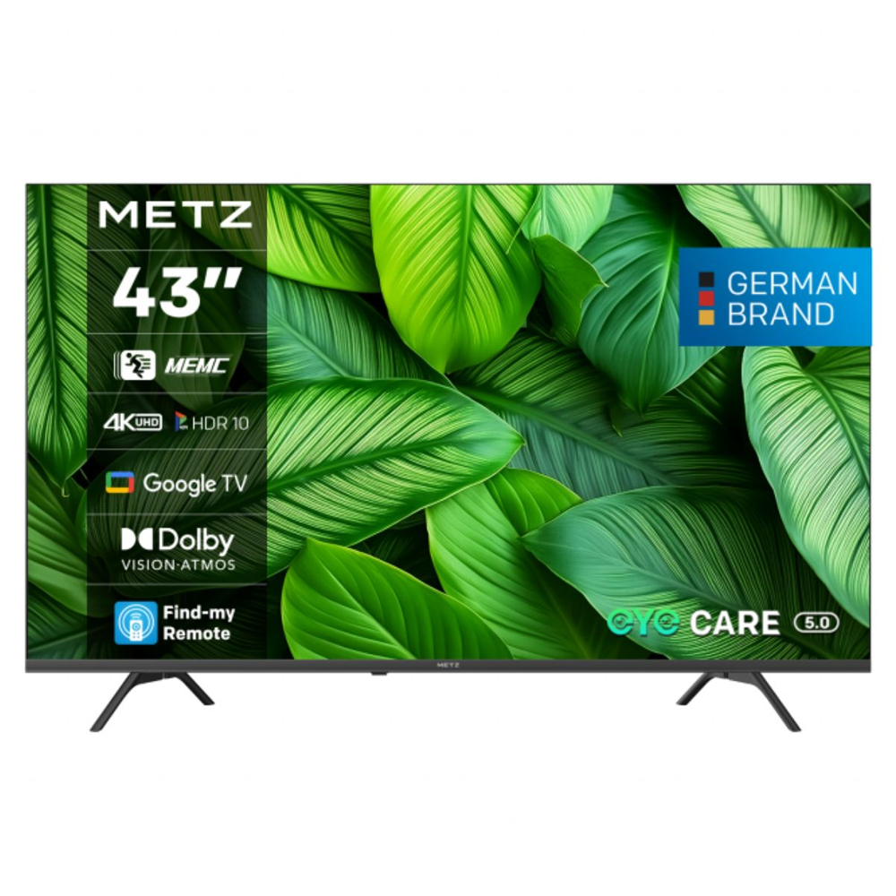 SKU1004042 Metz 43MUF7000Z 43" 4K UHD QLED+ Google TV F Black