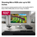 LG 100MRGB96B6 Micro RGB evo AI MRGB96 2026 100″ 4K UHD Micro RGB Smart TV D Black