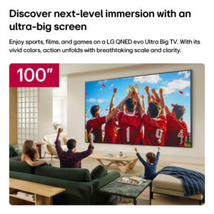 LG 100QNED87B6 QNED evo AI QNED87 2026 100″ 4K UHD Mini LED Smart TV E Black