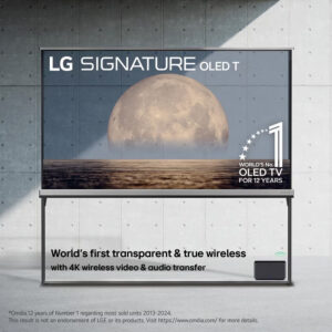LG OLED77T49LA SIGNATURE OLED T 77″ Transparent & True Wireless 4K UHD OLED Smart TV G Black