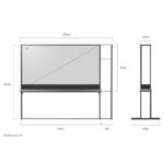 LG OLED77T49LA SIGNATURE OLED T 77″ Transparent & True Wireless 4K UHD OLED Smart TV G Black