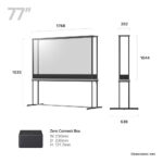 LG OLED77T49LA SIGNATURE OLED T 77″ Transparent & True Wireless 4K UHD OLED Smart TV G Black