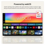 LG OLED77W69LA Wallpaper evo AI W6 2026 77″ 4K UHD OLED Smart TV G Black