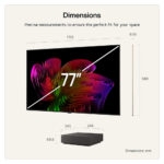 LG OLED77W69LA Wallpaper evo AI W6 2026 77″ 4K UHD OLED Smart TV G Black