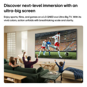 LG 75QNED83B6A QNED evo AI QNED83 2026 75″ 4K UHD Mini LED Smart TV F Black