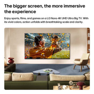 LG 75NU8E0B3LA NANO AI NU8E 2026 75″ 4K UHD NanoCell Smart TV E Black
