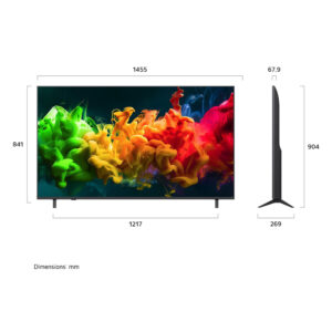 LG 65QNED81B6A QNED evo AI QNED81 2026 65″ 4K UHD Mini LED Smart TV F Black