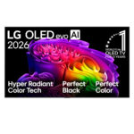 LG OLED55G66LS OLED evo AI 2026 55″ G6 4K UHD OLED Smart TV E Black