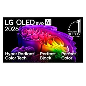 LG OLED55G66LS OLED evo AI 2026 55″ G6 4K UHD OLED Smart TV E Black