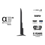 LG 55QNED83B6A QNED evo AI QNED83 2026 55″ 4K UHD Mini LED Smart TV F Black