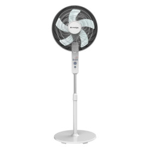 Wilson WFAN16WH.UK Pedestal Fan 16" 40cm 45Watts with r/c White