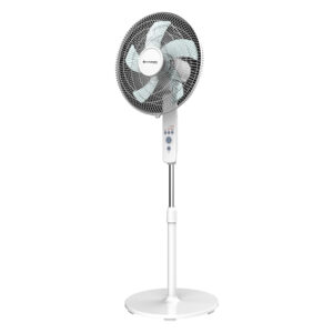 Wilson WFAN16WH.UK Pedestal Fan 16" 40cm 45Watts with r/c White