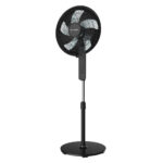 Wilson WFAN16WH.UK Pedestal Fan 16" 40cm 45Watts with r/c Black