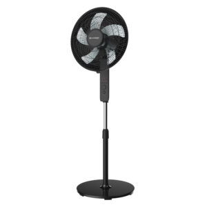 Wilson WFAN16WH.UK Pedestal Fan 16" 40cm 45Watts with r/c Black