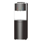 Wilson WWDFS25B.UK Freestanding Top-Loading Water Dispenser with 3 taps and Fridge Cabinet Black