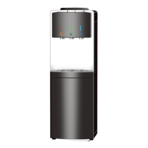 Wilson WWDFS25B.UK Freestanding Top-Loading Water Dispenser with 3 taps and Fridge Cabinet Black