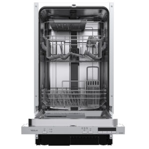 Tesla WDI462M Fully Integrated Dishwasher 45cm 10 Place Settings 2 Drawers E Silver