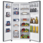 Tesla RB5210FHXE Side by Side Freestanding Refrigerator 529 Litres Total No Frost with Water Dispenser 177x90cm E Inox