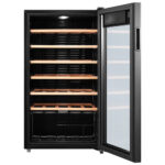 Tesla RW092M Freestanding Wine cooler Single Zone 93 Litres 34 bottles G Black