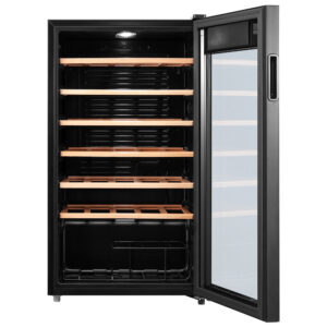 Tesla RW092M Freestanding Wine cooler Single Zone 93 Litres 34 bottles G Black