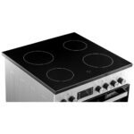 Tesla CV6490SX Freestanding Cooker Electric/Electric with Ceramic Hobs 80 Litres 60cm Inox
