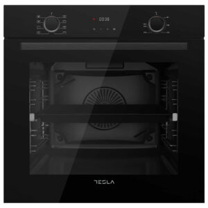 Tesla BO800FB Single Oven with Hydrolytic Cleaning System 73 Litres 60cm A Black