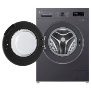 LG F4X1008NMK 6 motion Freestanding Front-loading Washing Machine Steam™, ThinQ (Wi-Fi) 8Kg 1400rpm A Dark Grey