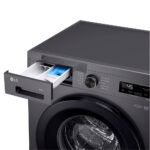 LG F4X1008NMK 6 motion Freestanding Front-loading Washing Machine Steam™, ThinQ (Wi-Fi) 8Kg 1400rpm A Dark Grey