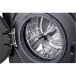 LG F4X1009NMB 6 motion Freestanding Front-loading Washing Machine Steam™, ThinQ (Wi-Fi) 9Kg 1400rpm A Dark Grey