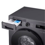 LG F4X1009NMB 6 motion Freestanding Front-loading Washing Machine Steam™, ThinQ (Wi-Fi) 9Kg 1400rpm A Dark Grey