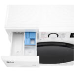LG D2R50S8TSWB AI DD™ Freestanding Washer Dryer Slim Steam™, TurboWash 360™ 8/5kg 1200rpm E White